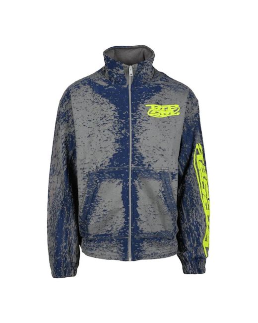 DIESEL Hoodies & Sweatvesten ,Veelkleurig ,Katoen Katoen-Polyester Sweatshirt in het Blue voor heren