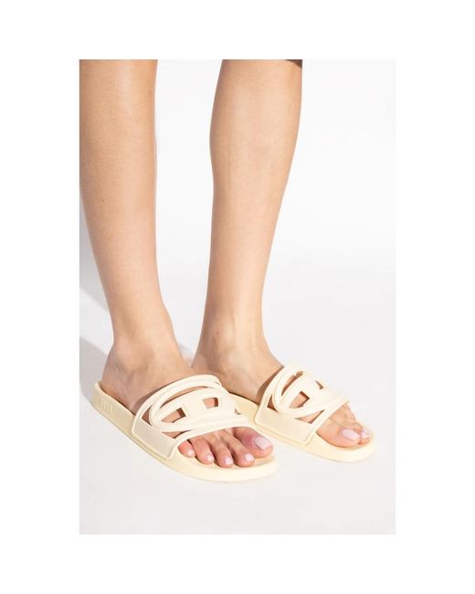 DIESEL Yellow Sliders