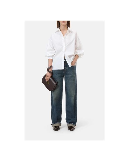 Closed Cape Shirt in het White