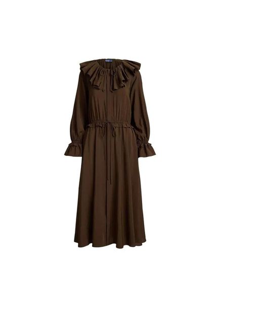 Polo Ralph Lauren Brown Midi Dresses