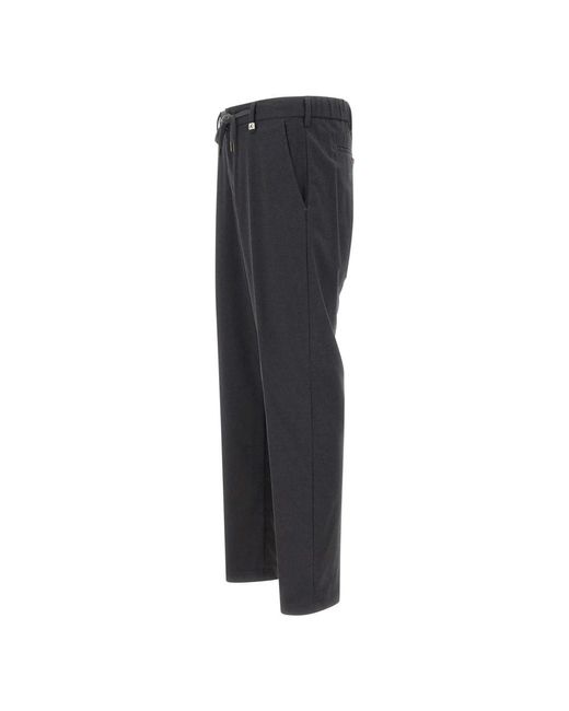 Myths Gray Straight Trousers for men