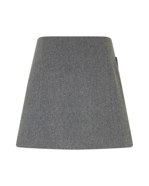 Mbym Gray Stilvoller Kurzer Rock