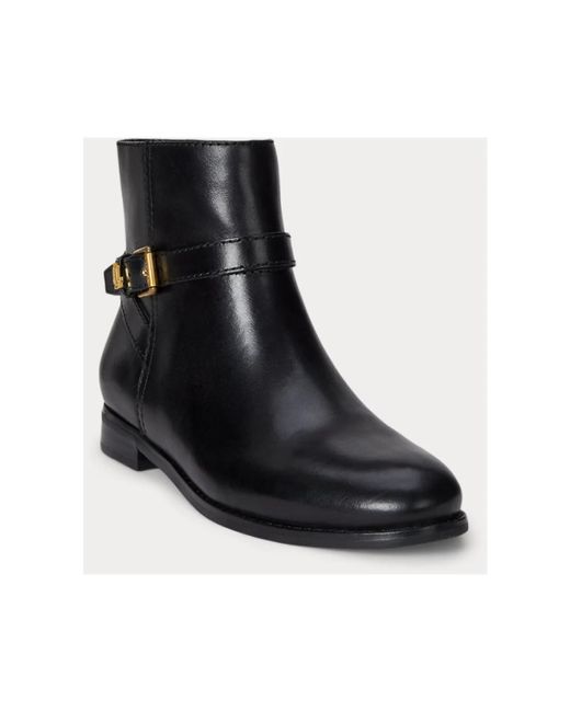 Ralph Lauren Black Ankle Boots