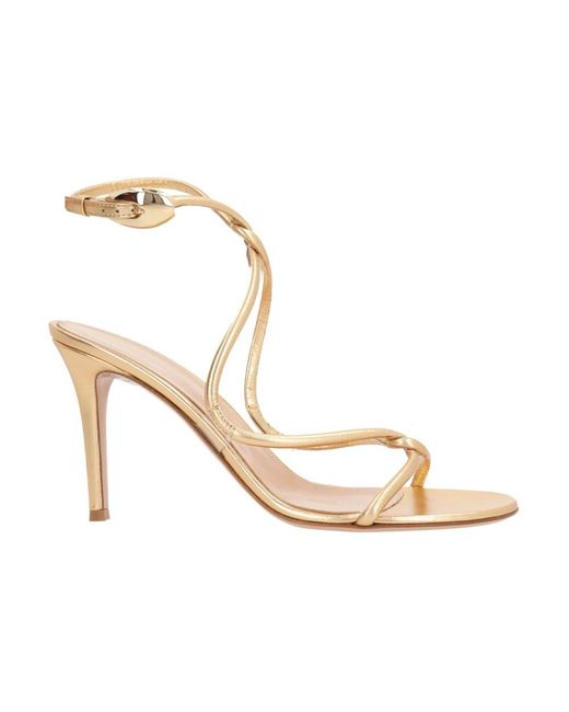 Gianvito Rossi Metallic High Heel Sandals