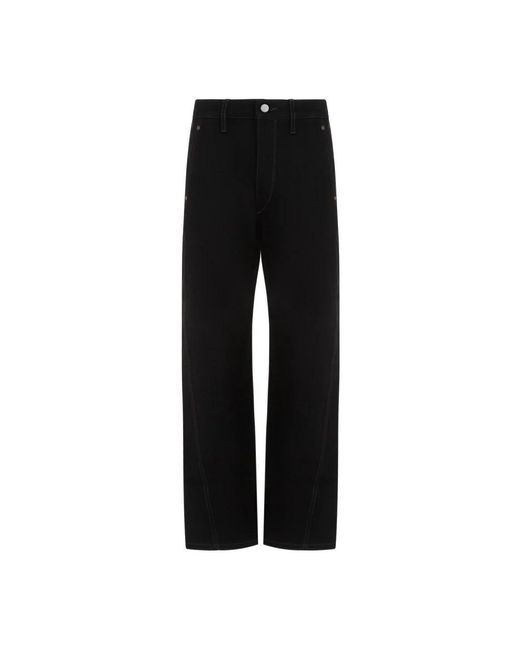 Lemaire Black Straight Jeans