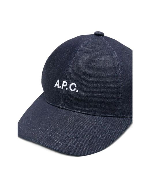 A.P.C. Blue Hats & Caps for men
