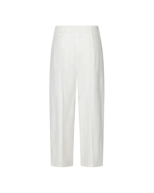 Cropped Trousers Windsor. de color White