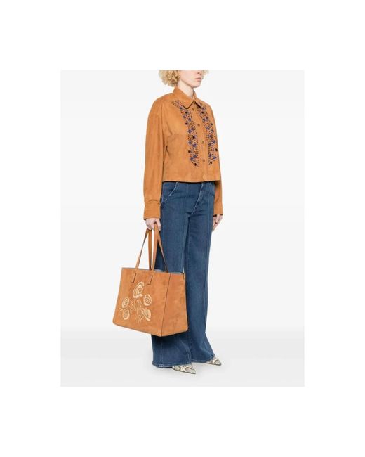 Ermanno Scervino Brown Shopping Bags