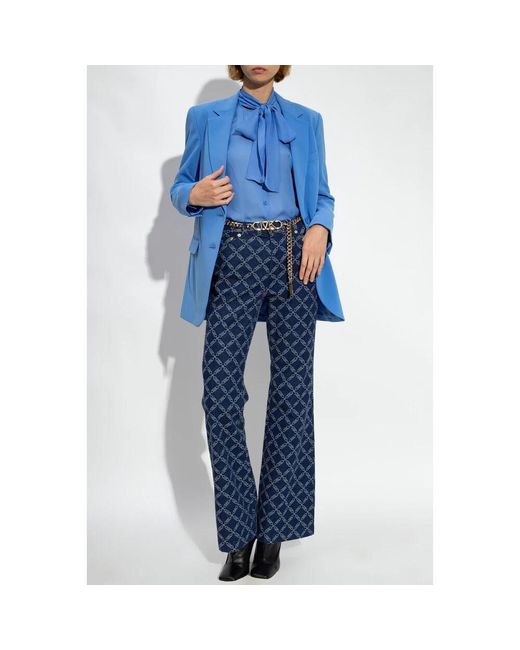 Michael Kors Blue Blazer mit Kerbrevers