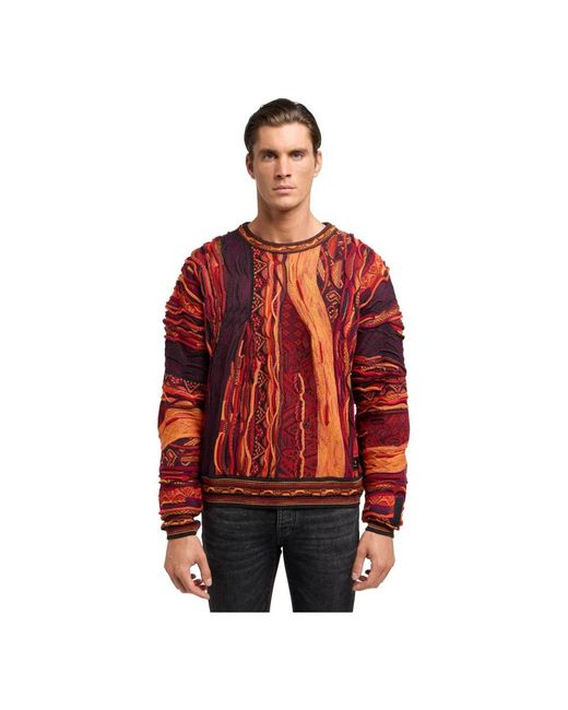 carlo colucci Round-Neck Knitwear in het Red voor heren