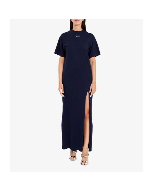 MSGM Blue Maxi Dresses