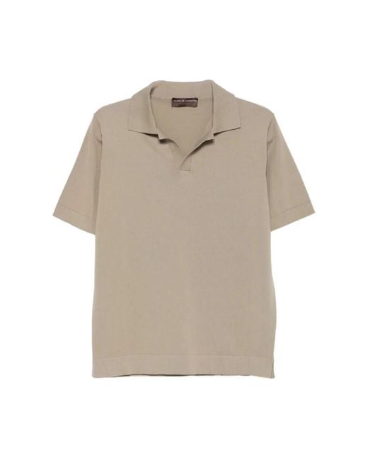 FILIPPO DE LAURENTIIS Natural Polo Shirts for men