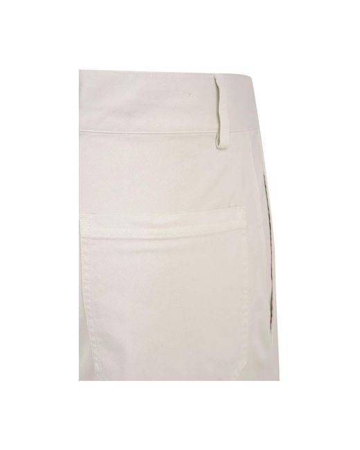Aspesi Natural Straight Trousers