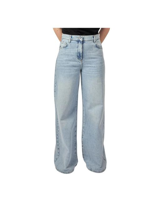 Patrizia Pepe Blue Wide Jeans