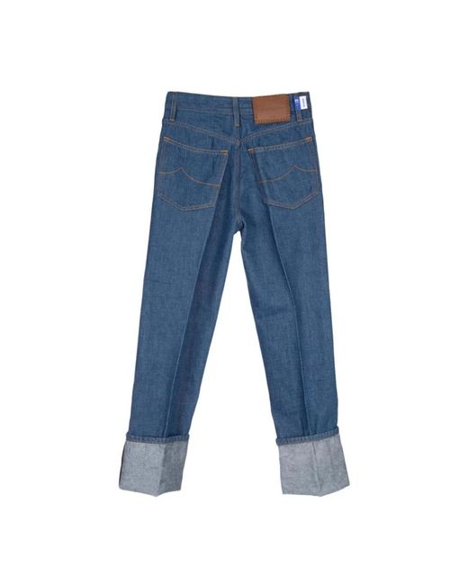 Jacob Cohen Blue Straight Jeans