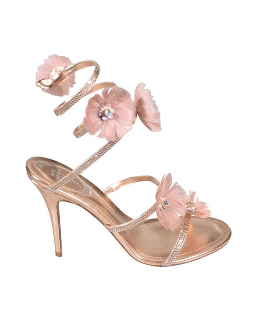 Rene Caovilla Pink High Heel Sandals