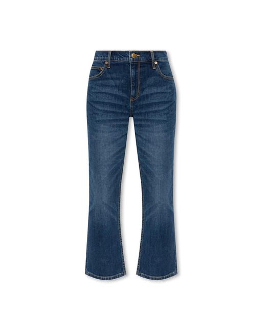 Tory Burch Blue Cropped Jeans