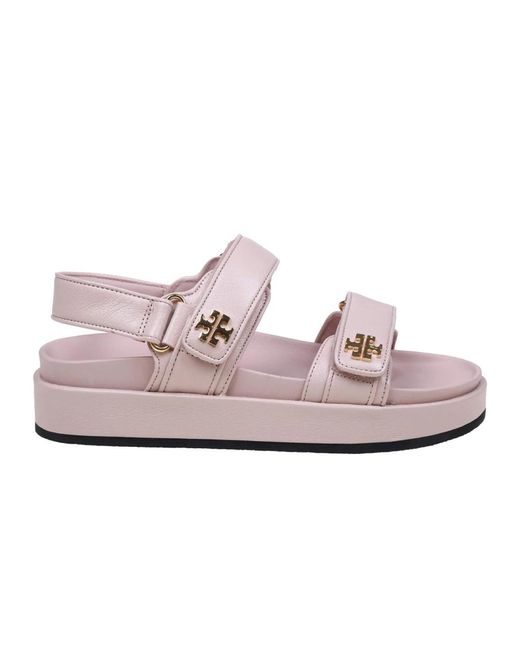 Flat sandals Tory Burch de color Pink