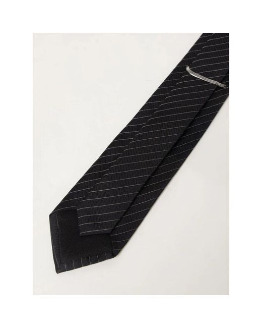 Ties Saint Laurent de hombre de color Black