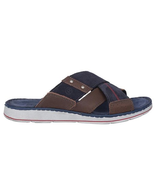 Rohde Schoenen ,Blauw ,Blauwe Slipper Voor De Zomer in het Blue voor heren