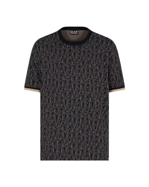 EA7 Black T-Shirts for men