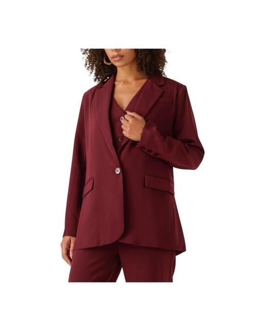 Ydence Red Bordeauxrote Elegante Blazer Maisie
