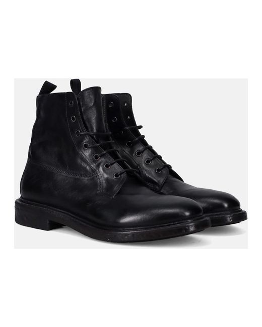 Moma Black Lace-Up Boots for men