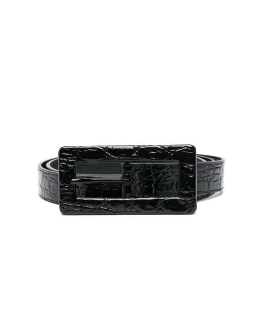 Saint Laurent Black Fashionable leather belt for