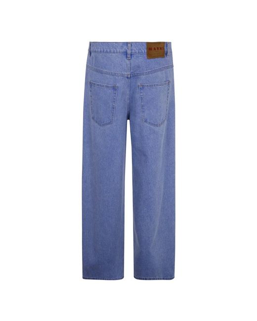 Marni Blue Straight Fit Jeans for men