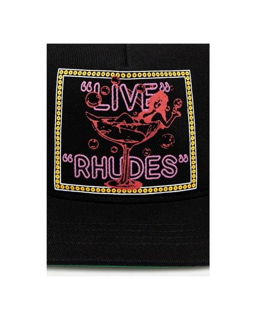 Caps di Rhude in Black da Uomo