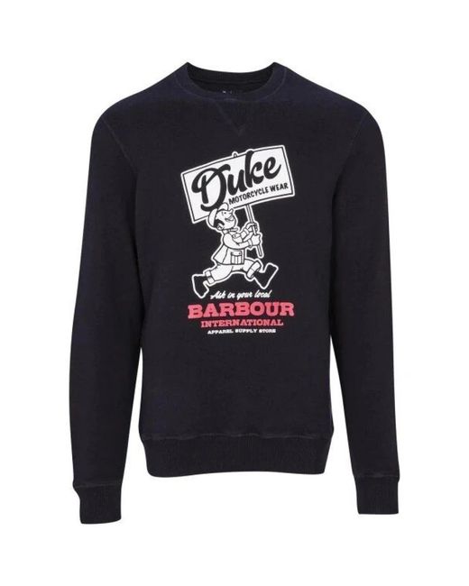 Barbour Blue International Famous Duke Sweatshirt Xl for men