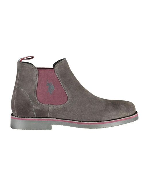 U.S. POLO ASSN. Brown Chelsea Boots for men