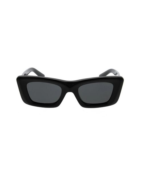 Prada Zonnebril Met Geometrisch Montuur in het Black