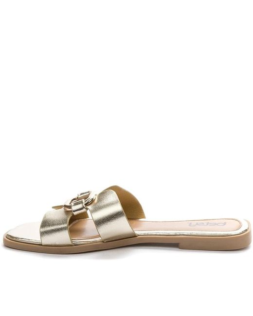 Neomood Schoenen ,Geel ,Casual Open Slippers in het Brown