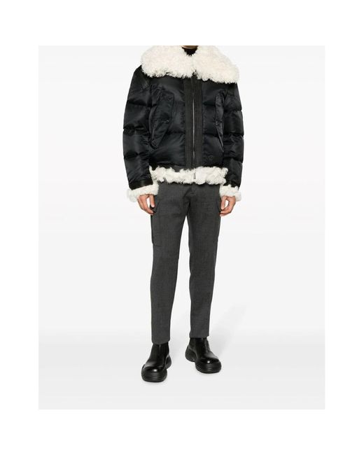 DSquared² Zwarte Gewatteerde Jas in het Black