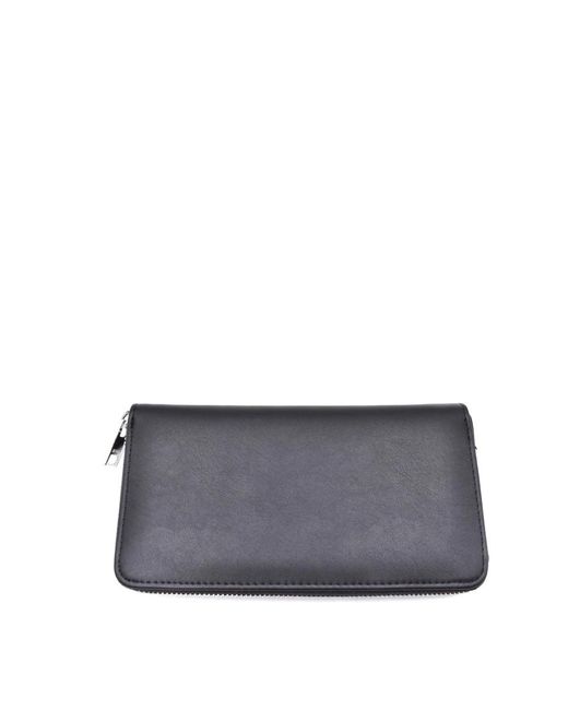 MSGM Gray Schwarze Polyurethan Geldbörsen