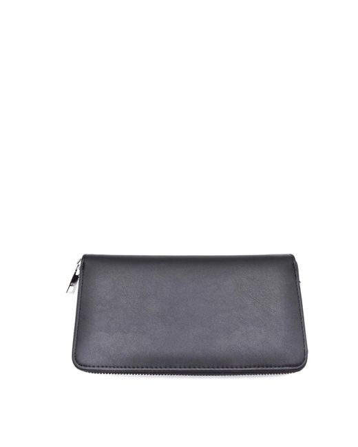 MSGM Gray Schwarze Polyurethan Geldbörsen