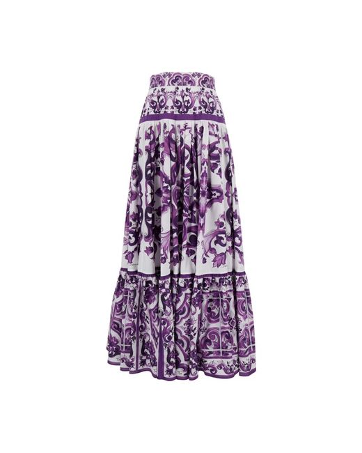 Dolce & Gabbana Maxi Skirts in het Purple