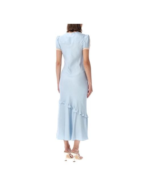 Self-Portrait Blue Midi Dresses