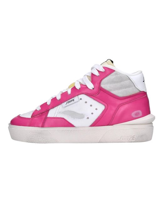 Strype Pink Sneakers Weiß