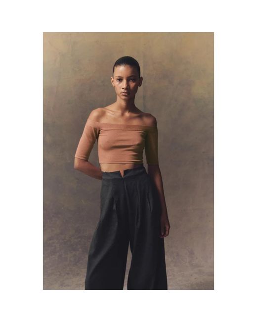 Cortana Brown Blouses