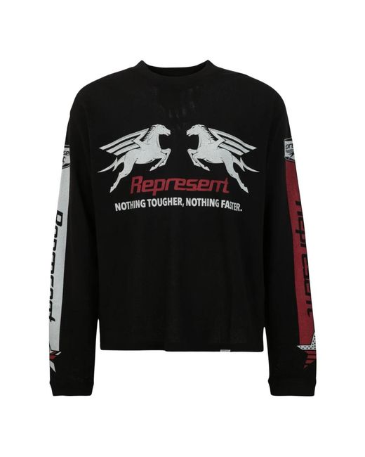 Represent Black Long Sleeve T-Shirts for men