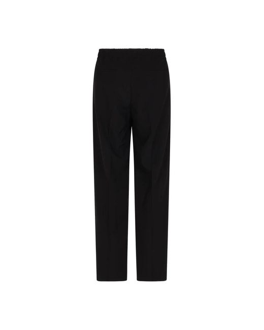 Valentino Black Straight Trousers for men