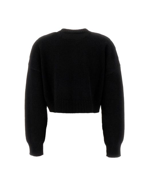 Dolce & Gabbana Black Round-Neck Knitwear