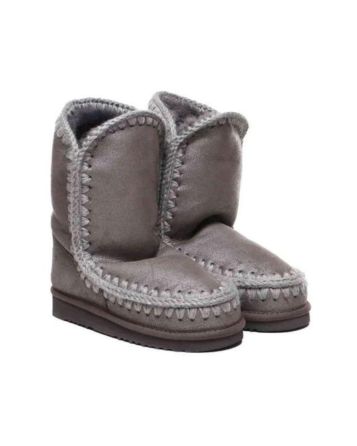 Mou Gray Winter Boots