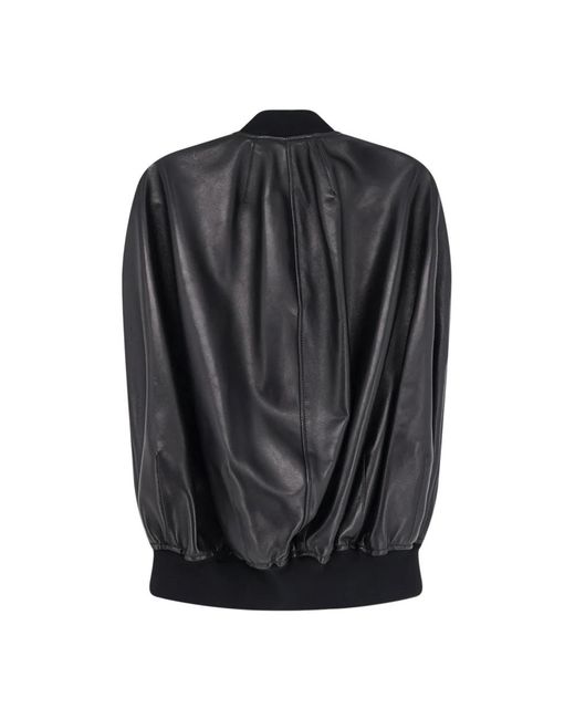 Balenciaga Black Leather Jackets