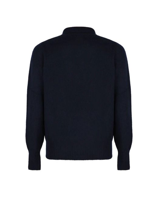 Drumohr Blue Round-Neck Knitwear for men