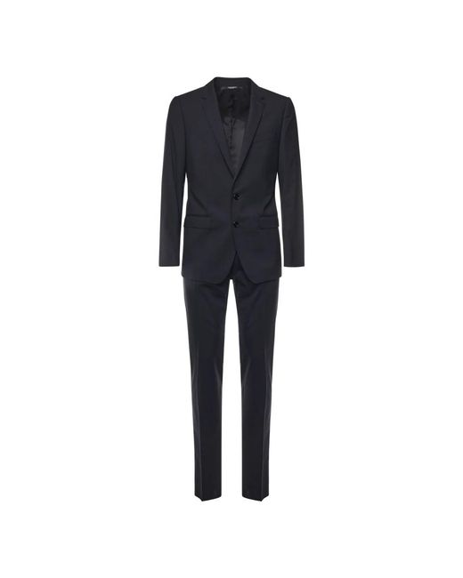 Dolce & Gabbana Black Single Breasted Suits for men