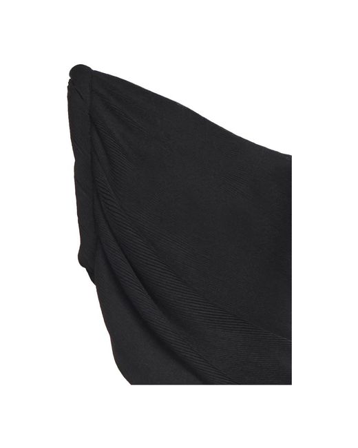 Alberta Ferretti Black Sleeveless Tops