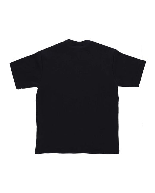 Nike Fitness ,Zwart ,Katoen Circa Top Tee Zwart/Wit in het Black voor heren